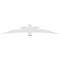 Ekena Millwork Alberta Architectural Grade PVC Gable Bracket, 108"W x 18"H x 6"D x 6"F, 4/12 Pitch GBP108X18X0606ALB00 - alternate 5